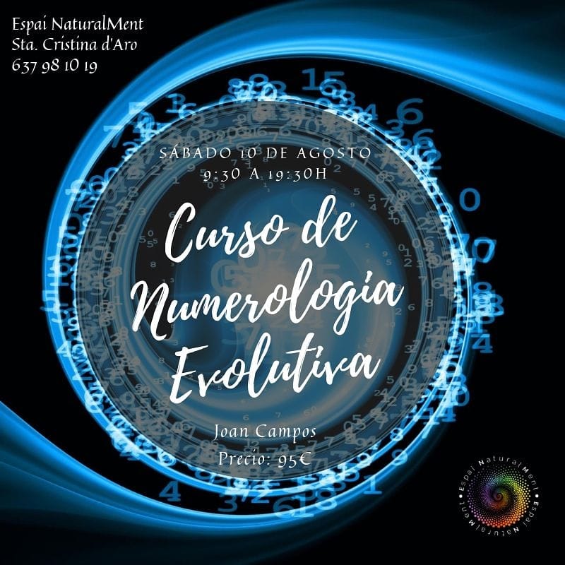 10 de agosto 2019- Curso de iniciación de Numerología Evolutiva Básico