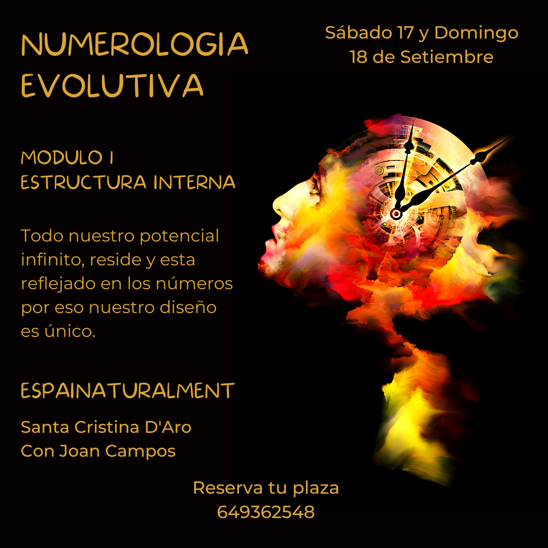 Curso de Numerología Evolutiva Modulo 1 Sábado 16 y Domingo 17 de Setiembre 2022 (Presencial)